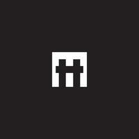 h logotyp ikon design mall element vektor