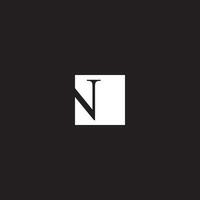 n logotyp ikon design mall element vektor