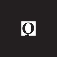 q logotyp ikon design mall element vektor