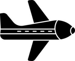 Flugzeug Symbol im schwarz und Weiß. vektor