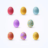 Ostern Ei Elemente 3d Design vektor