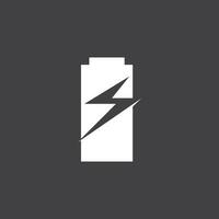 Leistung Batterie Energie Logo Vektor Illustration