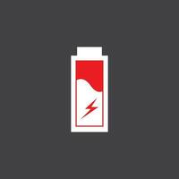 Leistung Batterie Energie Logo Vektor Illustration