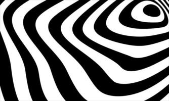 psychedelisch wellig groovig Hippie verzerrt Linien Hintergrund. Vektor Illustration