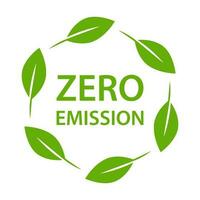 Zero Emission Icon Vektor CO2 neutrales grünes Zeichen für Ihr Website-Design, Logo, App, ui.illustration