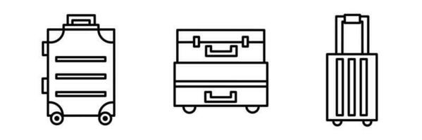 Symbol Design. Koffer Symbol Illustration Sammlung. vektor