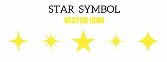 stjärna symbol ikon vektor illustration. stock vektor.