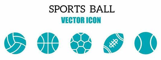 Sport Ball Symbol Vektor Illustration. Lager Vektor.