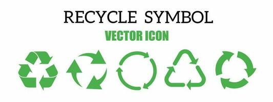 recyceln Symbol Symbol Vektor Illustration. Lager Vektor.