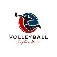 volleyboll sport vektor illustration logotyp