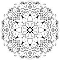 mandala färg bok, kreativ lyx av mandala illustration vektor