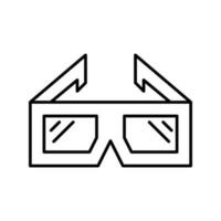 3d bio vektor ikon. virtuell verklighet illustration tecken. film symbol eller logotyp.