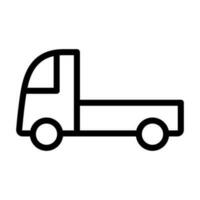 LKW Vektor Symbol. LKW Illustration unterzeichnen. Autotransporter Symbol oder Logo.