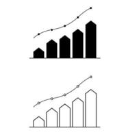 Zeitplan Symbol Vektor Satz. Diagramm Illustration Zeichen Sammlung. Graph Symbol oder Logo.