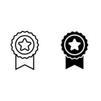 Qualität Symbol Vektor Satz. Garantie Illustration Zeichen Sammlung. zertifiziert Symbol oder Logo.