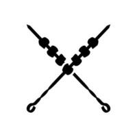 Grill Vektor Symbol. Picknick Illustration unterzeichnen. Steak Symbol oder Logo.