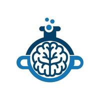 Gehirn Labor ist ein Fachmann Wissenschaft, Bildung und Technologie Logo vektor
