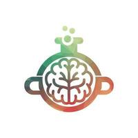 Gehirn Labor ist ein Fachmann Wissenschaft, Bildung und Technologie Logo vektor