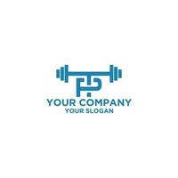 tp Fitness Logo Design Vektor