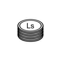 Lettland Währung Symbol, lettisch Lats Symbol, lvl unterzeichnen. Vektor Illustration