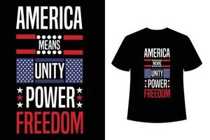 USA patriotisk t skjorta fri vektor