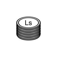 lettland valuta symbol, lettiska lats ikon, lvl tecken. vektor illustration