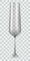 3D realistisches Champagnerglas vektor