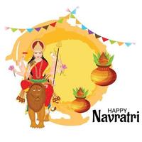 Vektorillustration eines Hintergrunds für glückliche navratri Feier vektor