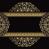 Luxus-Hintergrund, mit goldener Mandala-Dekoration vektor