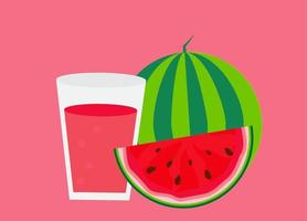 färsk vattenmelon juice bakgrund vektor