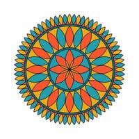 färgrik mandalas dekorativ runda ornament. vektor