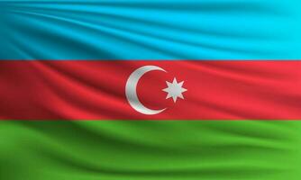vektor flagga av azerbaijan