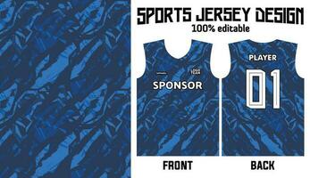 Jersey Design abstrakt Muster zum Sport Uniform vektor