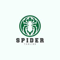 Spinne Logo, Insekt Tier Vektor, minimalistisch Design Symbol Illustration Silhouette vektor