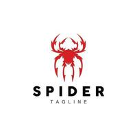 Spindel logotyp, insekt djur- vektor, minimalistisk design symbol illustration silhuett vektor
