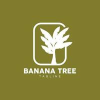 Banane Baum Logo, Obst Baum Pflanze Vektor, Silhouette Design, Vorlage Illustration vektor