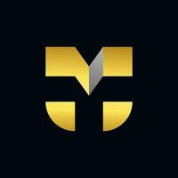 modern brev m t logotyp illustration design för din företag eller företag vektor