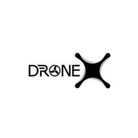 Drohne Logo fliegen Design Technologie vektor