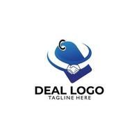 Deal Preis Logo Symbol Vektor isoliert