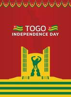 vektor Lycklig Togo oberoende dag bakgrund illustration