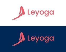 yoga ben placera logotyp vektor mall