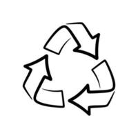 återvinna tecken symbol vektor illustration