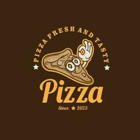 Design Logo Pizza Vektor Illustration