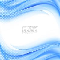 Abstrakt elegant stilig blå våg bakgrund vektor