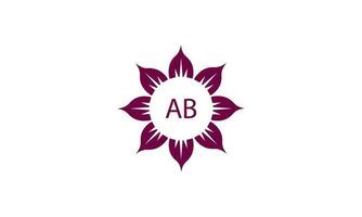 ab Luxus Logo Tamplate Design vektor