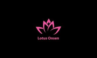 lotus blomma yoga fred logotyp design vektor