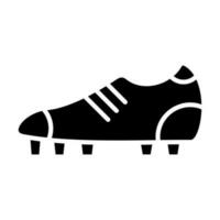 Fußball Stiefel Glyphe Symbol Design vektor