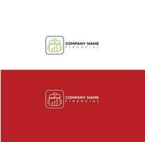Buchhaltung Logo, finanziell und Buchhaltung Logo Design vektor