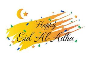 glücklich eid al-adha. islamisch Hintergrund mit Lamm Illustration vektor