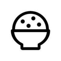 Essen Symbol Vektor Illustration Logo Vorlage zum viele Zweck. isoliert auf Weiß Hintergrund. Straße Essen linear Symbole